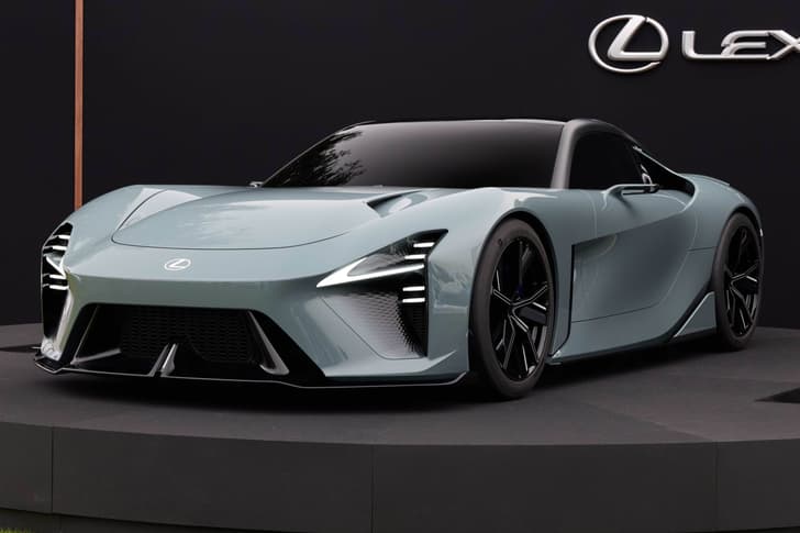 2025 lexus sport concept on stage