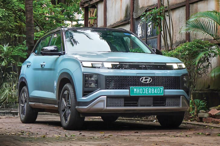 Hyundai Creta Electric in blue colour