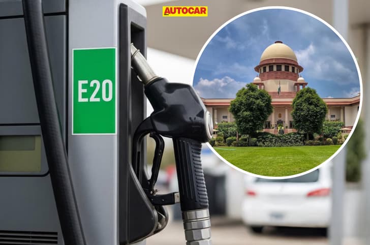 E20 petrol being filled in a car