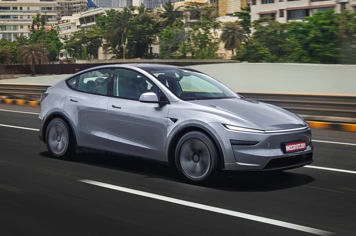 2025 tesla model y india front three quarter tracking