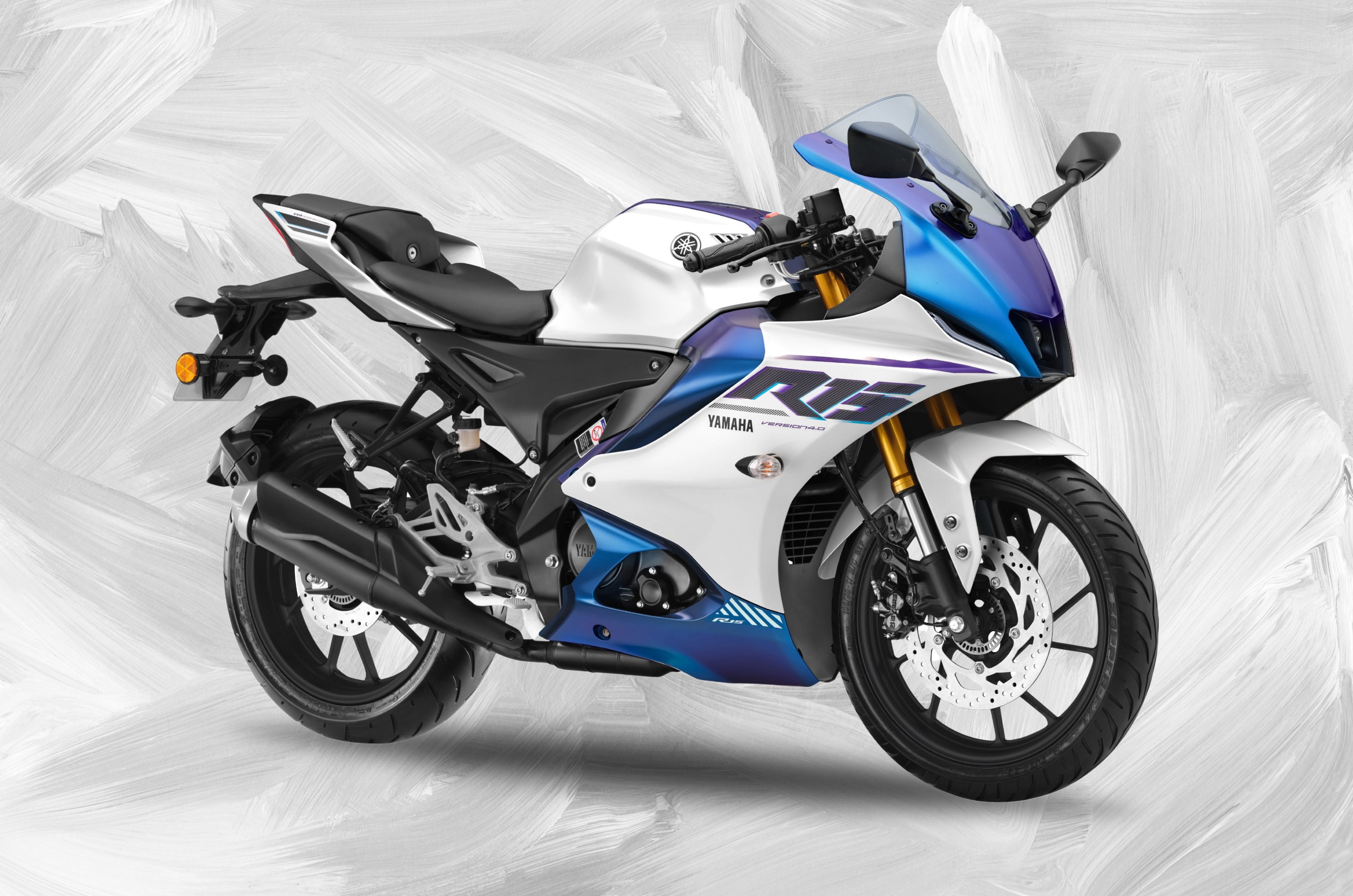 Photo inspiration: Visual Reference: 2025 Yamaha R15 Range Launched With New Colours In India