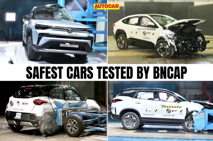 top 5 safest cars tested by bharat ncap bncap crash safety five stars top 5 safest cars tested by bharat ncap bncap crash safety five stars