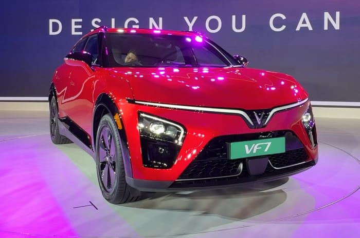 VinFast VF7 launched VinFast VF7 red color