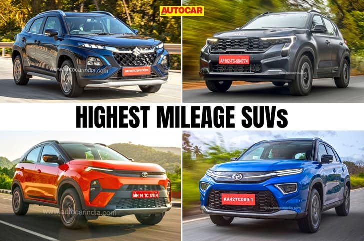 SUVs with the best mileage as tested by Autocar India