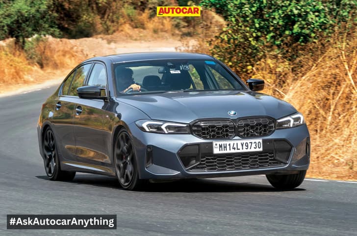 BMW M340i front right side cornering BMW M340i front right side cornering