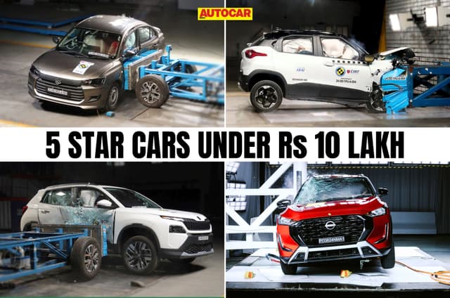 Every car under Rs 10 lakh with a 5 star safety rating