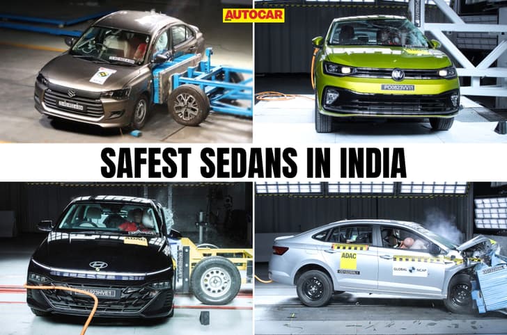 Top 5 safest sedans in India 