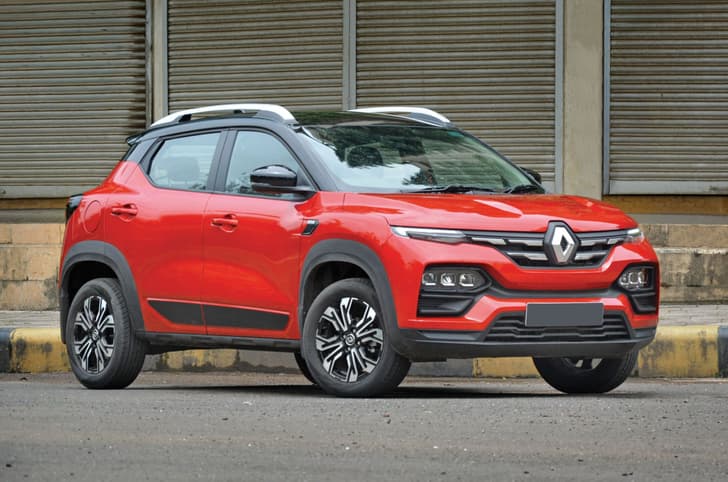 Renault Kiger in red colour