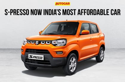 Maruti S-Presso is now the most affordable car in India