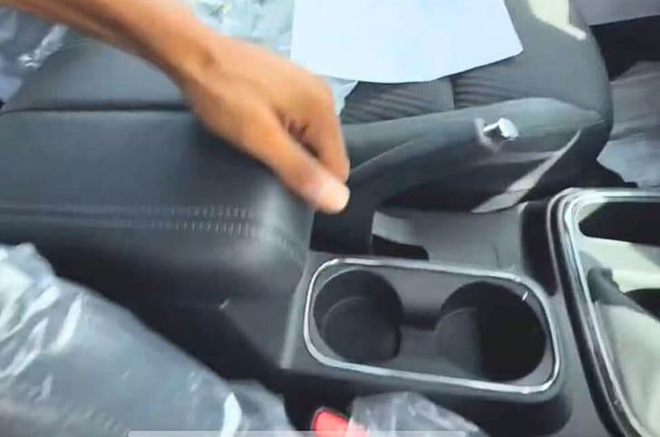 new mahindra thar facelift interior spy shot new features new mahindra thar facelift interior centre armrest