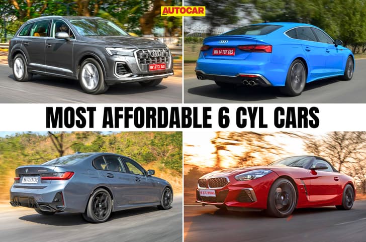 top 5 most affordable 6 cylinder cars in india