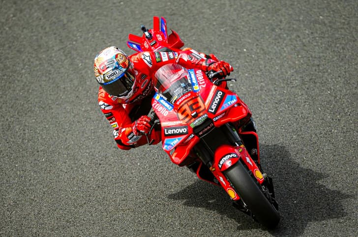 Marc Marquez riding at Japan MotoGP race