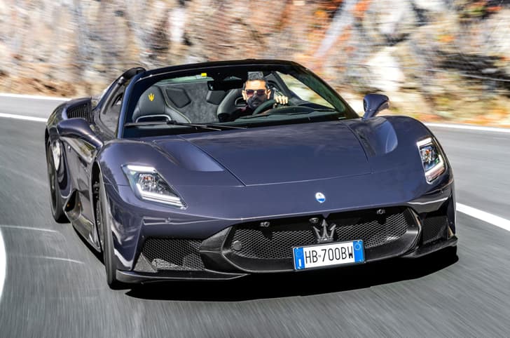 Maserati MCPura front quarter tracking 