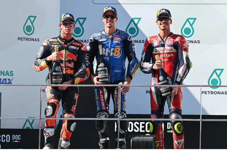 2025 Malaysia MotoGP race podium