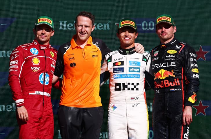 2025 F1 Mexico GP podium