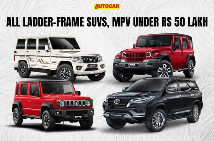 All ladder-frame SUVs and MPV under Rs 50 lakh