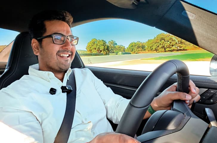 2025 Porsche 911 Turbo S Nikhil driving