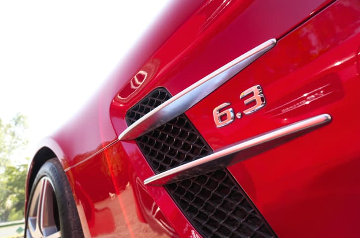 Mercedes SLS AMG 6.3-litre V8 engine 
