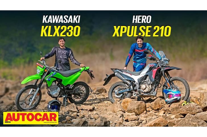 Hero Xpulse 210 vs Kawasaki KLX230 comparison YT thumbnail