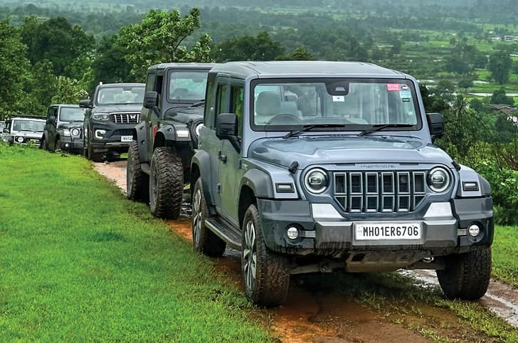 Mahindra Thar Roxx front off-road Mahindra Thar Roxx front off-road