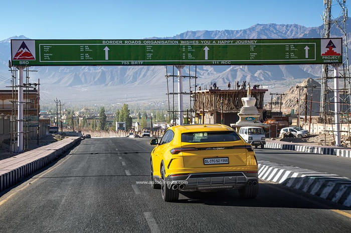 On top of the world: Lamborghini Urus to Umling La