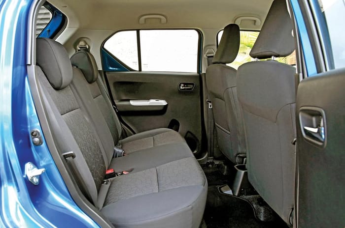 Maruti Ignis rear seat