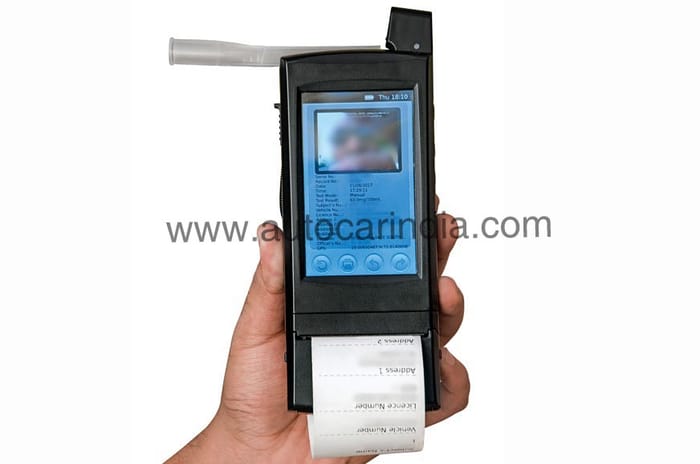 Mumbai Traffic Police breathalyser