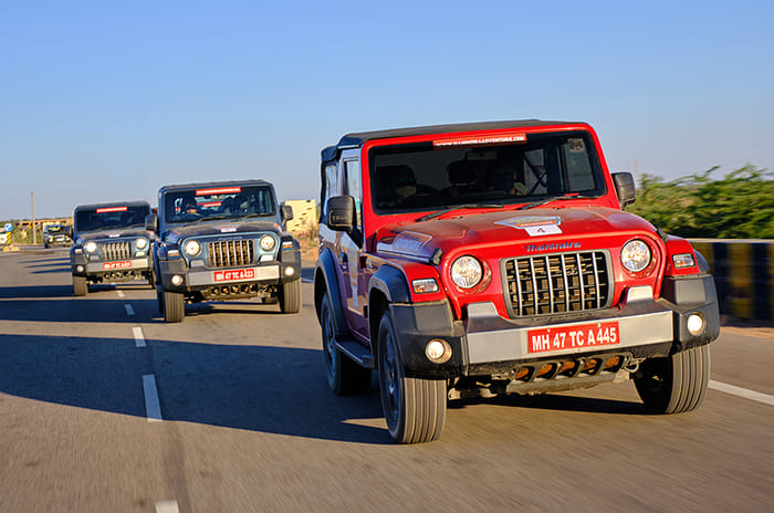 Dune bashing in the new Mahindra Thar 