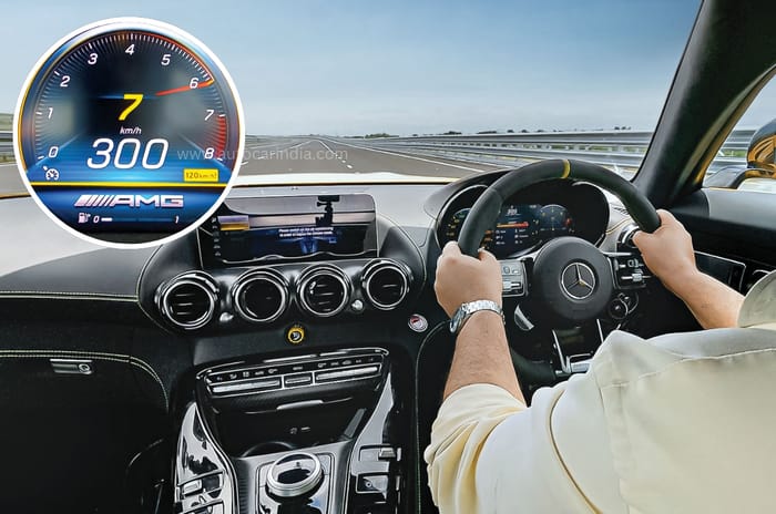 300 kph in an Mercedes AMG GT R