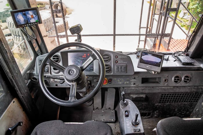 Driving a hybrid V16 mine truck: How to move a mountain