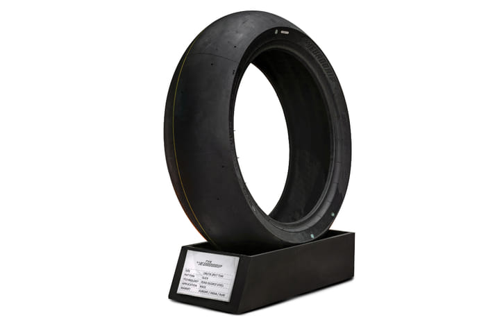 Eurogrip superbike tyre prototype shot in studio