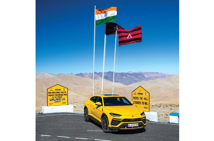 On top of the world: Lamborghini Urus to Umling La