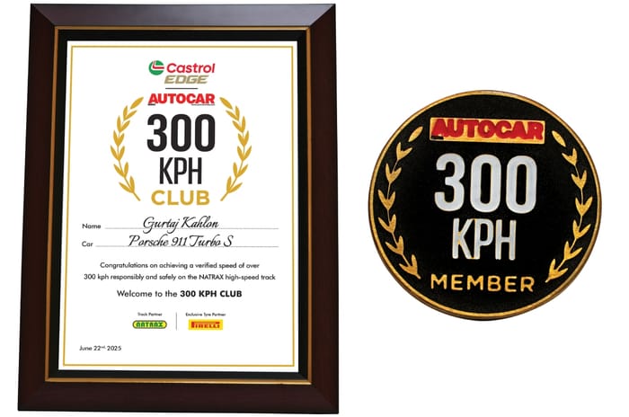 300kph Club at NATRAX Certificate