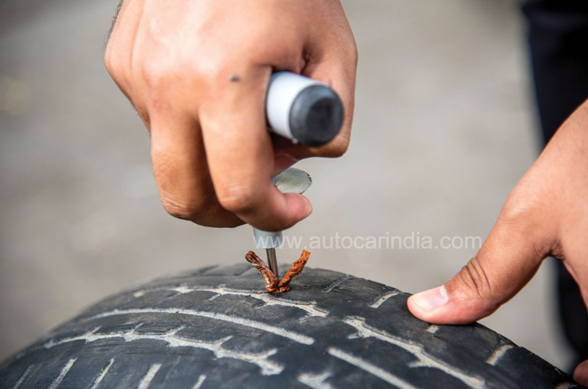 How to use a puncture repair kit