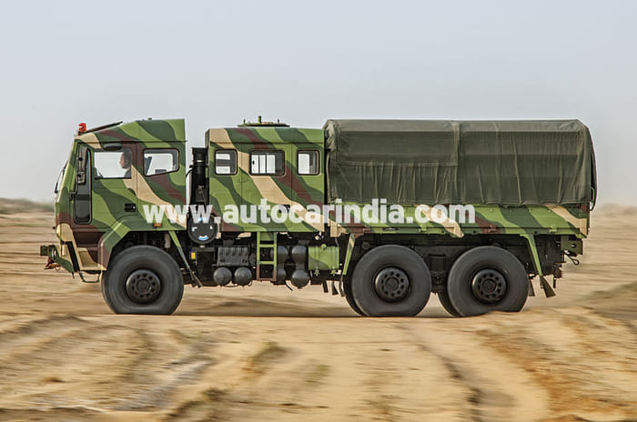 Dune-bashing in Jaisalmer with two 6x6s  