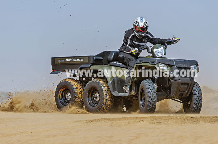 Dune-bashing in Jaisalmer with two 6x6s  