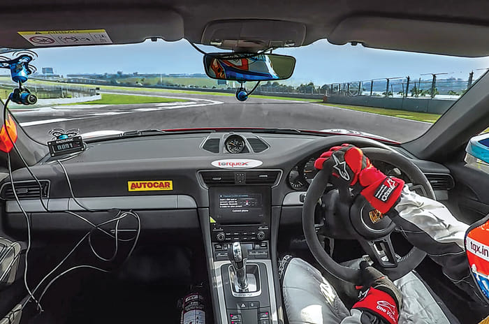 Porsche 911 GT3 BIC lap record Karthikeyan