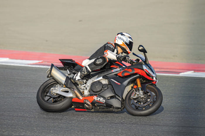 Riding Aprilia's latest superbikes in Dubai