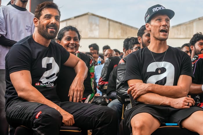 RS 457 ridden at Kari for Aprilia Racers Days India: Lap One