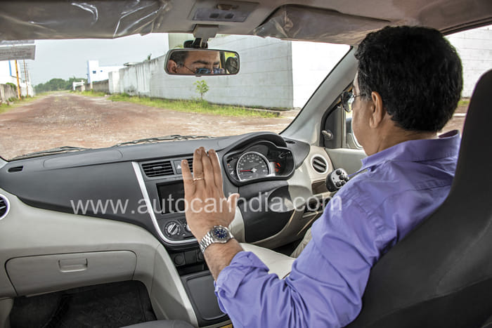 Taken for a drive in a self-driving Celerio
