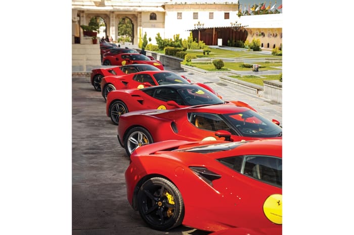 Ferrari Rajasthan drive line-up rear ends