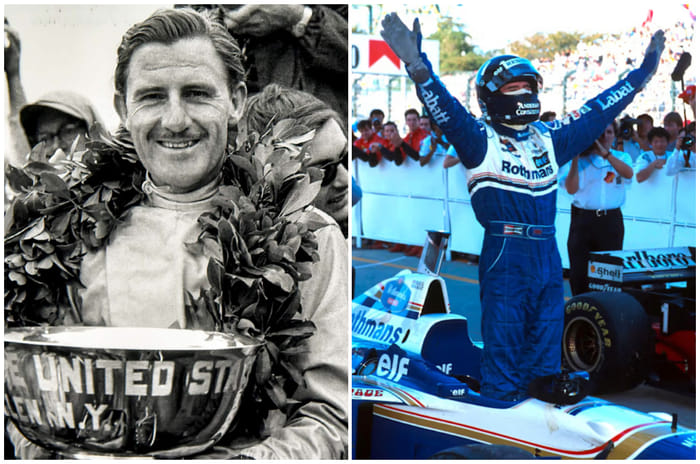 Graham Hill and Damon Hill