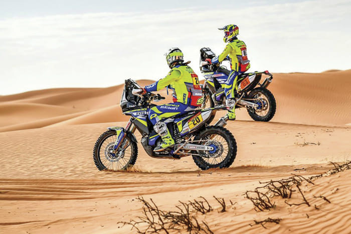 Defending Dakar champion Tobey Price put up a valiant fight  but finished 3rd.