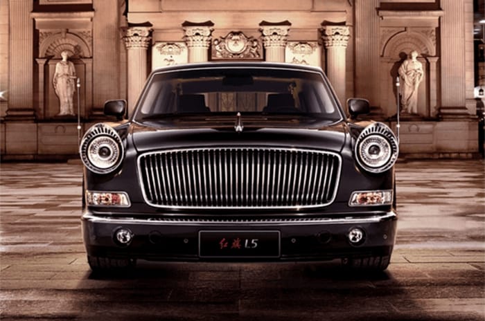 Hongqi L5 civilian spec front head on Hongqi L5 civilian spec front head on