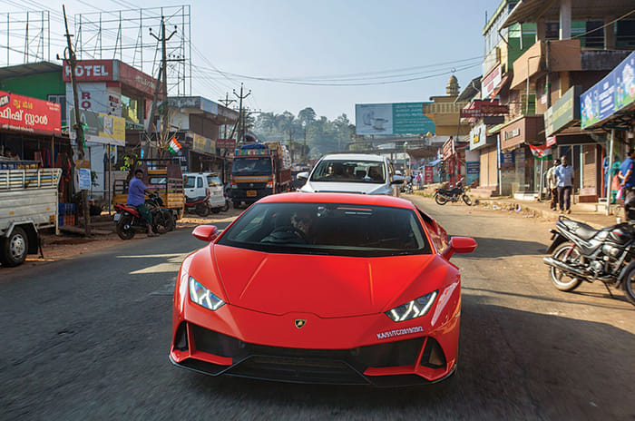 Southern Comfort:  A Lamborghini Huracán Evo in Kozhikode