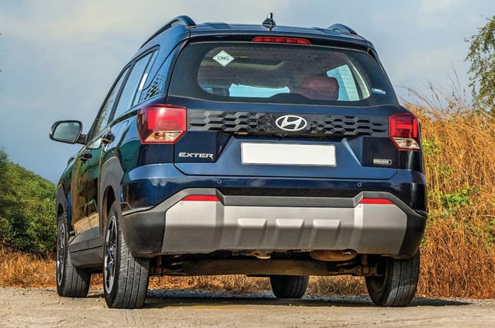 Hyundai Exter CNG rear left side