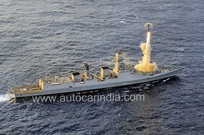 On board the INS Chennai stealth destroyer