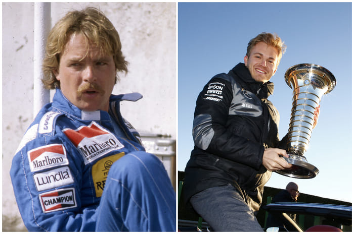 Keke Rosberg and Nico Rosberg