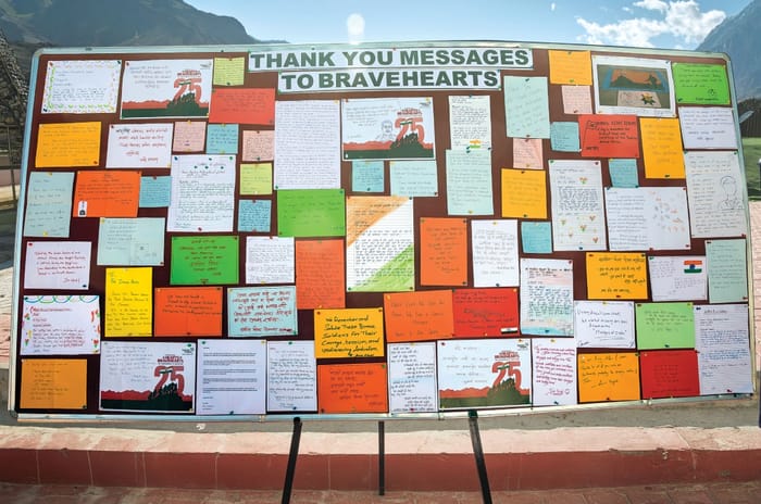 Mahindra SUVs to Kargil messages and letters