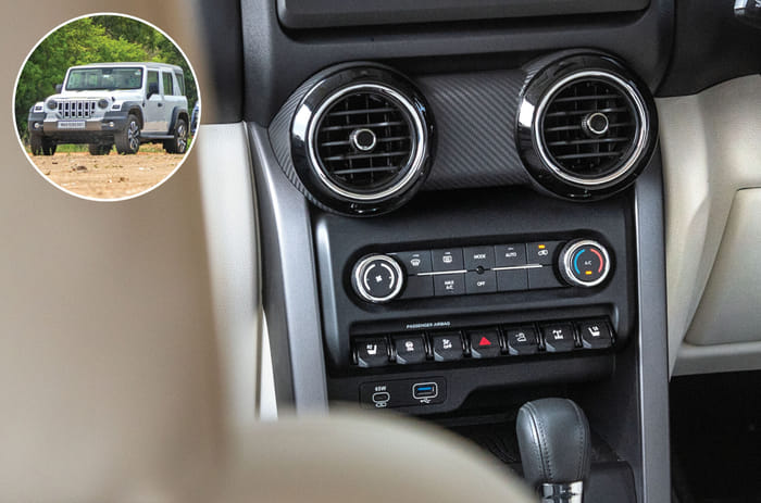 Mahindra Thar Roxx AC test